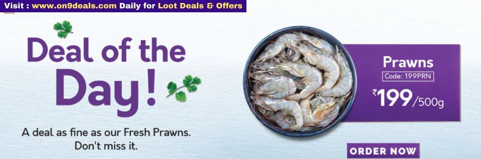 Indian Prawns / Venami / Vannamei / Jhinga / Chemmin 500gms @ Rs.199