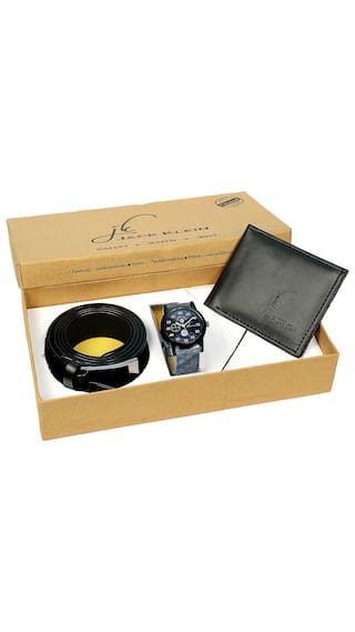Jack Klein Gift Box Combo (Watch + Wallet + Belt) @ Rs.299 + Free Vouchers