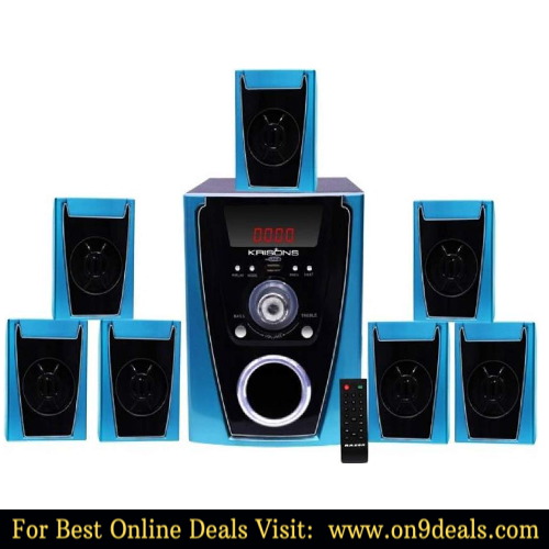 KRISONS Polo 7.1 Home Cinema Speaker System Multimedia with FM Stereo, Bluetooth