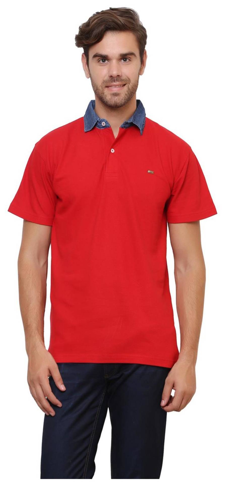 Lemon & Vodka Men's Regular Fit Polo Solid T-Shirt