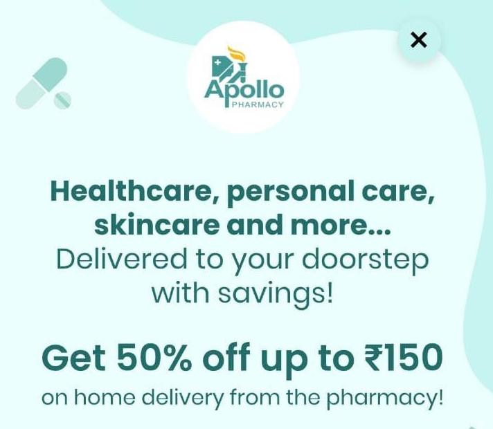 Magicpin Loot Flat 50% Discount On Apollo Pharmacy + Free Delivery