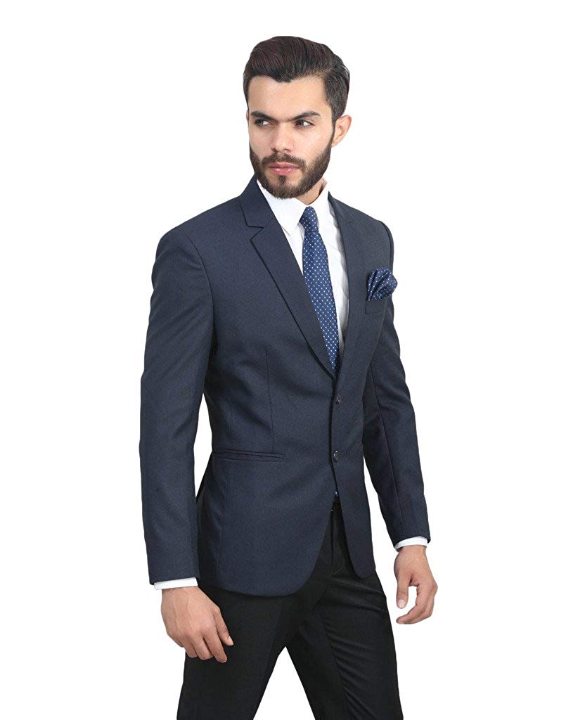 ManQ Men's Slim Fit Formal Blazer