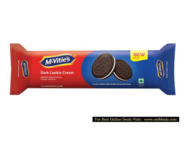 Mcvities Dark Cookies Cream, 120gm, (Pack of 10)