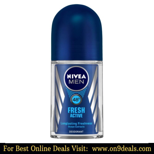 NIVEA MEN Deodorant Roll-on, Fresh Active Original, 50ml