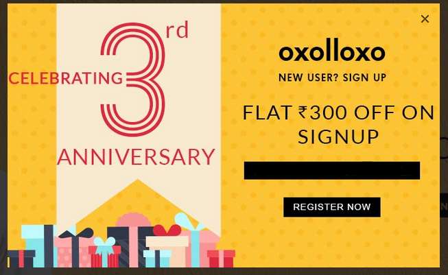 Oxolloxo - Flat Rs.300 Off on Apparels No Minimum Purchase Required