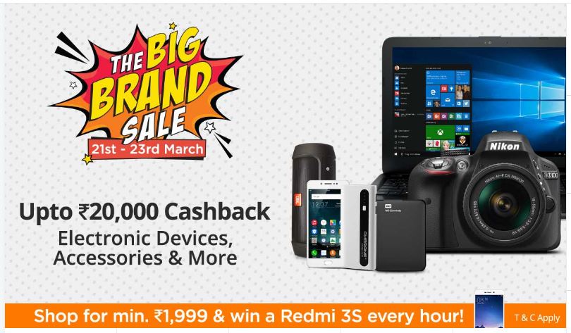 Paytm Big Brand Sale 21st - 23rd March