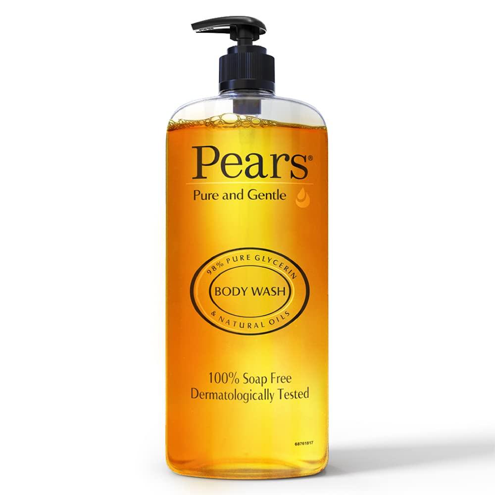 Pears Pure & Gentle Shower Gel SuperSaver XL Pump Bottle With 98% Pure Glycerine, 100% Soap Free and No Parabens, 750 ml