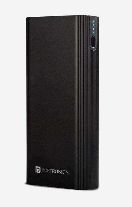 PORTRONICS Power M 20K 20000 mAh Metal Housing Power Bank with Dual Input, 18 W