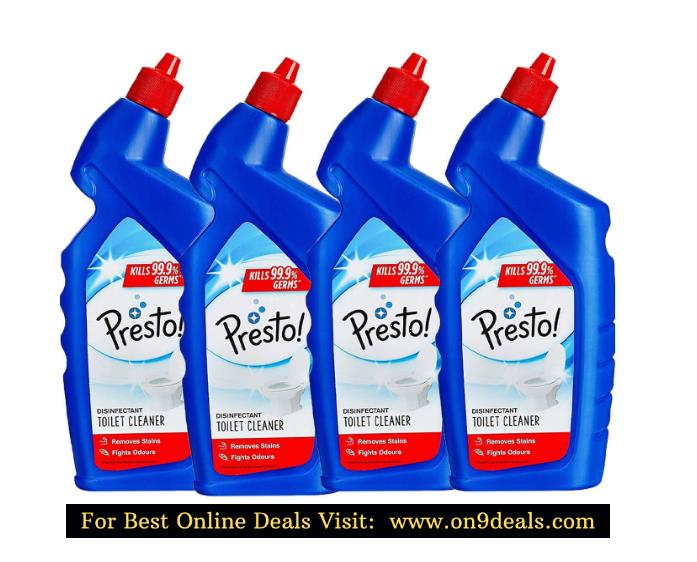 Presto! Disinfectant Toilet Cleaner - 1 L (Pack of 4)