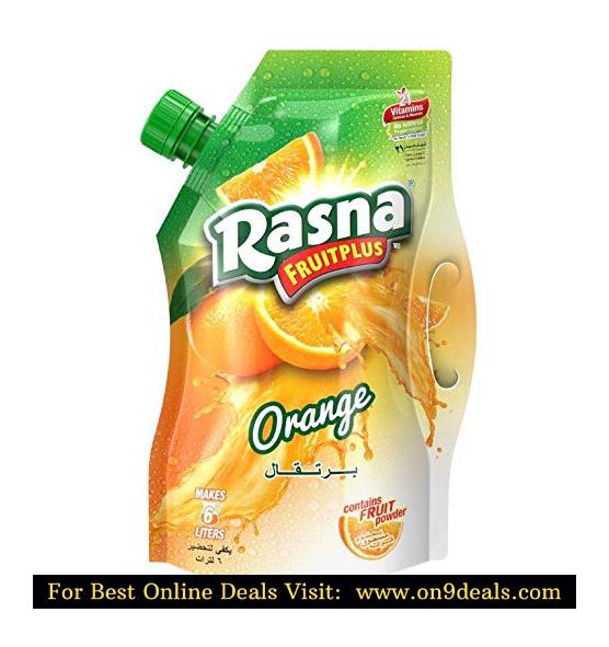 Rasna Fruit Plus Orange Spout Pack, 750g (Pack of 2)
