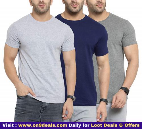 Scott International Men's Regular Fit T-Shirt (Pack of 3)