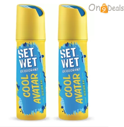 Set Wet Cool Avatar Deodorant Spray Perfume, 150ml Pack of 2
