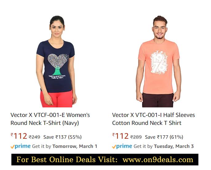 Vector X T-Shirt Upto 60% Discount Starts From Rs.112