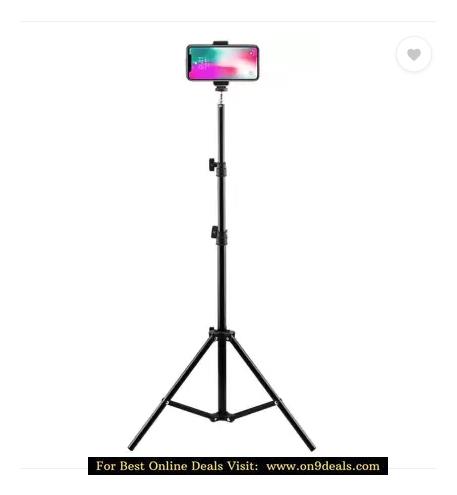 Webster 6.9 Feet / 20cm Strong Metal Mobile Phone Tripod/ Camera Stand, Beauty Ring Fill Light Stand