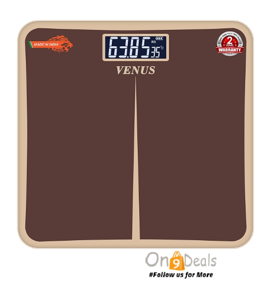 Venus (India) Electronic Digital Personal Bathroom Health Body Weight Weighing Scales With 2 Years Warranty @ Rs.559