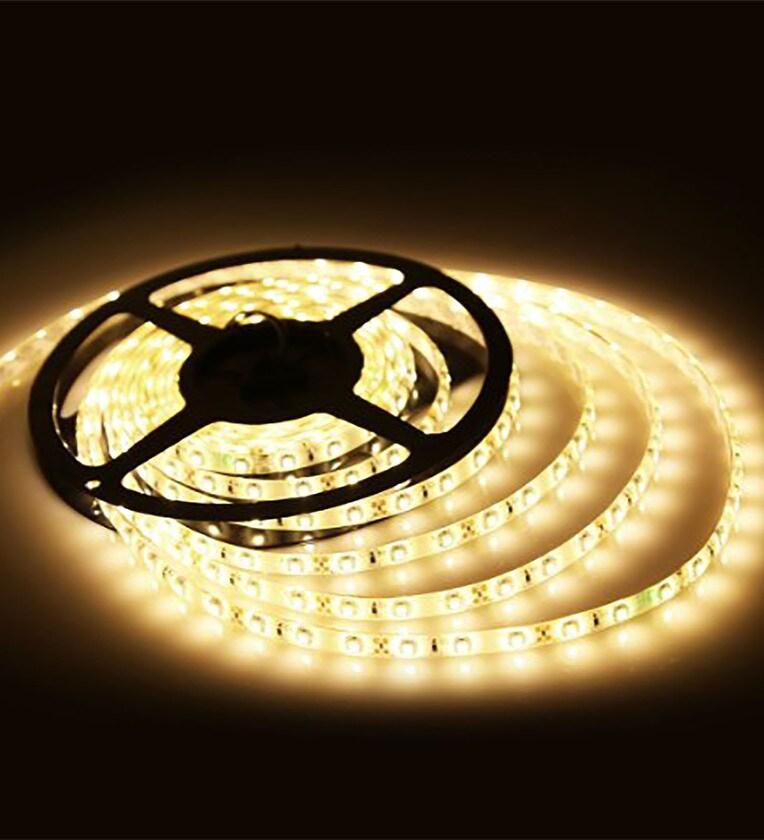 Yellow Copper Wire Strip LED Light by Riflection – Perfect for Home Decor