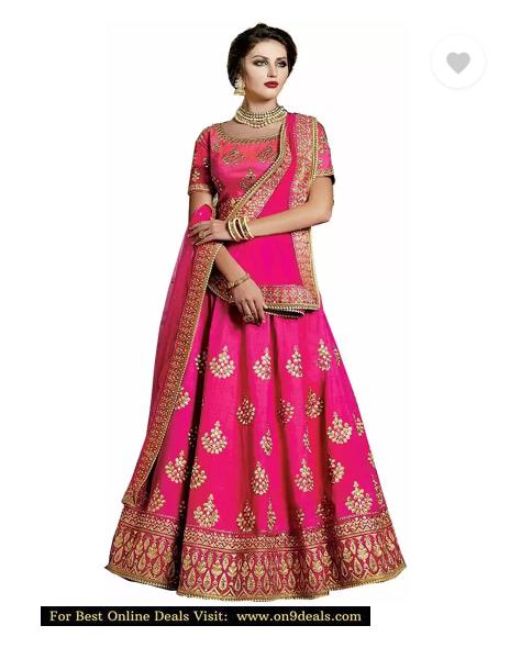 Zinariya Fab Embroidered Semi Stitched Lehenga Choli