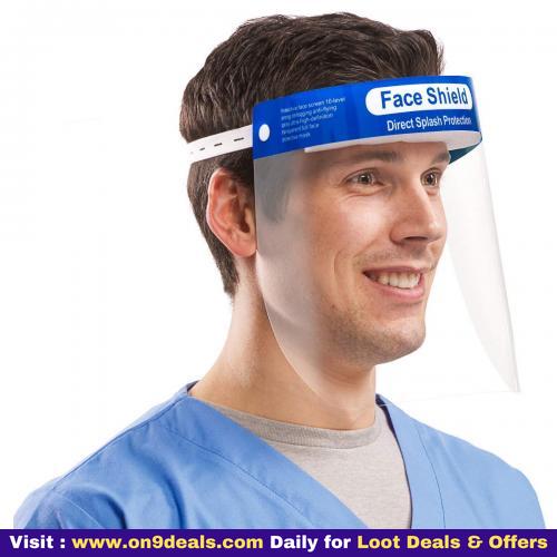 12 Pieces Face Shield Anti-fog Safety Reusable Universal Face Protective Anti-Spitting