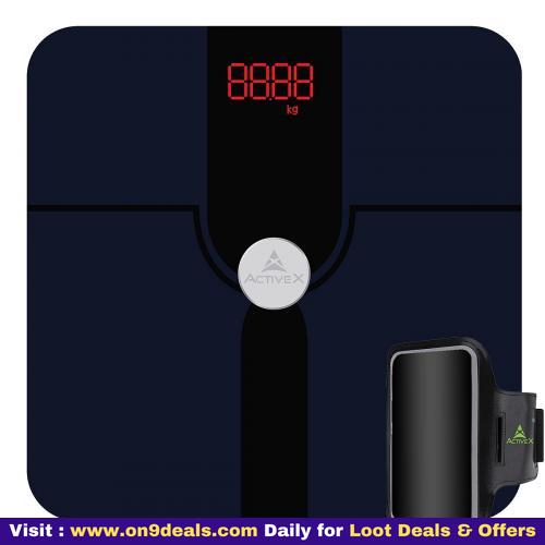 Activex (australia) Ivy Digital Body Weight Bathroom Scale With Step-on Technology With Free Activex Armband Mobile Holder