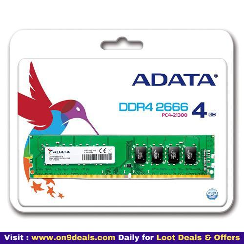 ADATA 4GB DDRA4 2666 Desktop Memory
