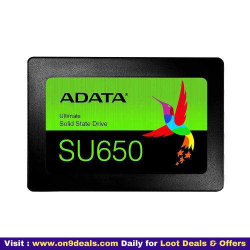 ADATA Ultimate SU650 3D NAND 240 GB SSD 3 Years Warranty