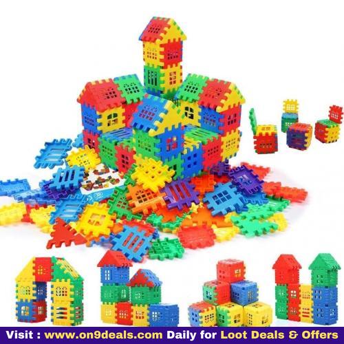 AdiChai Multi Colored 72 Pcs Mega Jumbo Happy Home House Building Blocks