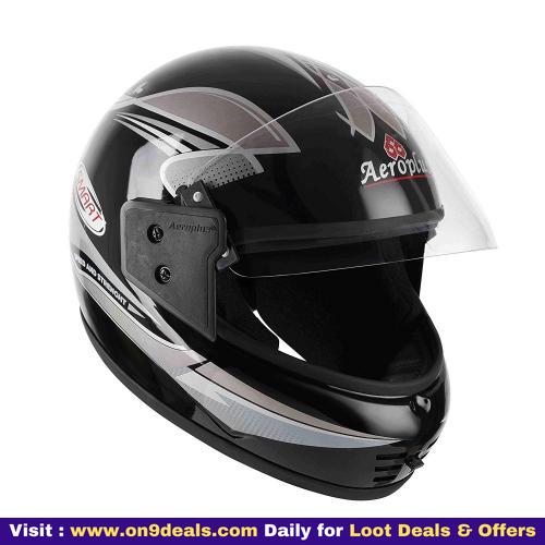 Aeroplus Smart (ISI) Full Face Helmet 580mm,M with Plain Visor