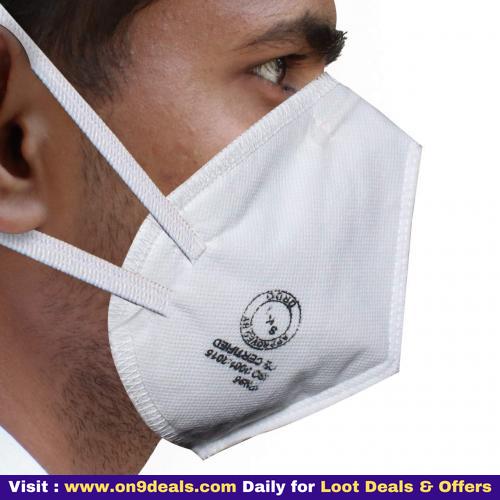 AllExtreme PI-N95 DRDO Approved Face Mask with Breathing Valve for Men & Woman (5 PCS)