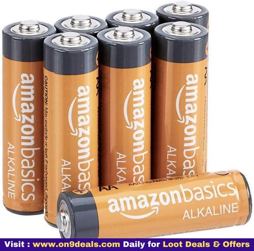 Amazonbasics Aa Performance Alkaline Non-rechargeable Batteries (8-pack)