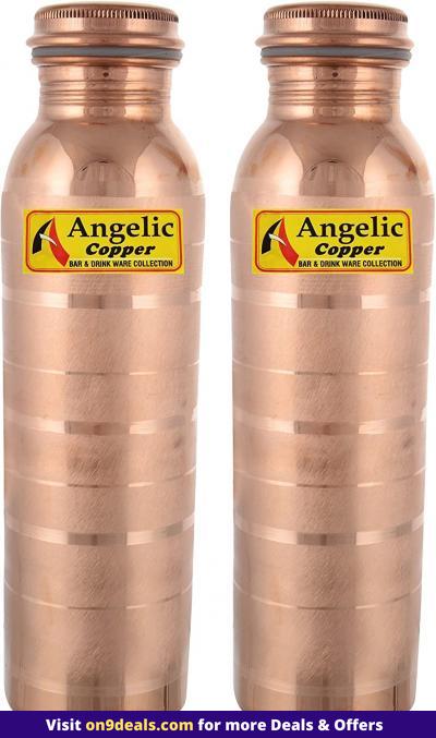 Angelic Copper Designer Bottles Set, 1 Litre, Set of 2