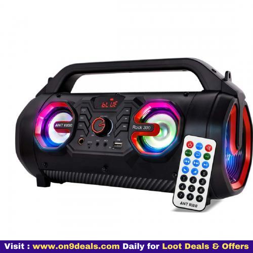 Ant Audio Rock 30 Watt Bluetooth Party Speakers with FM Radio, Micro SD Card, USB, MIC 3.5 mm Subwoofer