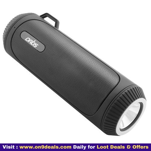 Artis BT22 Portable Wireless Bluetooth Speaker with LED Flash FM USB Card Reader AUX