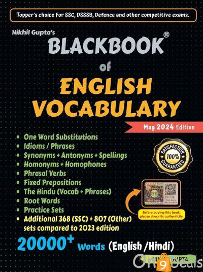 The BlackBook Of English Vocabulary May 2024: A Comprehensive Guide For Competitive Exams