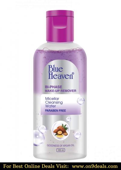 Blue Heaven Bi-Phase Makeup Remover + Micellar Cleansing Water, Clear, 125 ml