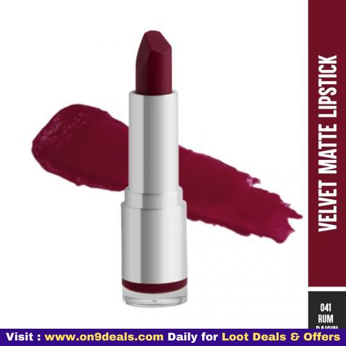 Colorbar Velvet Matte Lipstick, Rum Raisin, 4.2g