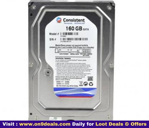 Consistent 160 160 GB Desktop Internal Hard Disk Drive