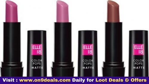 ELLE 18 Color Pops Lipstick Pack of 3 (Berry Bestie, Pink Berry, Chocolate Day, 4.3 g)