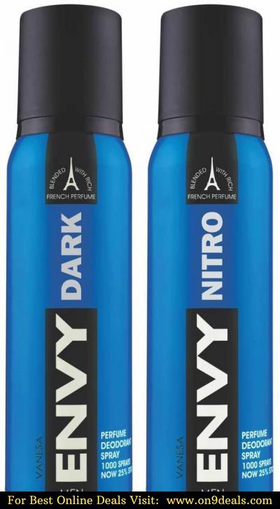 Envy Deo Combo, Dark and Nitro, 120ml (Pack of 2)