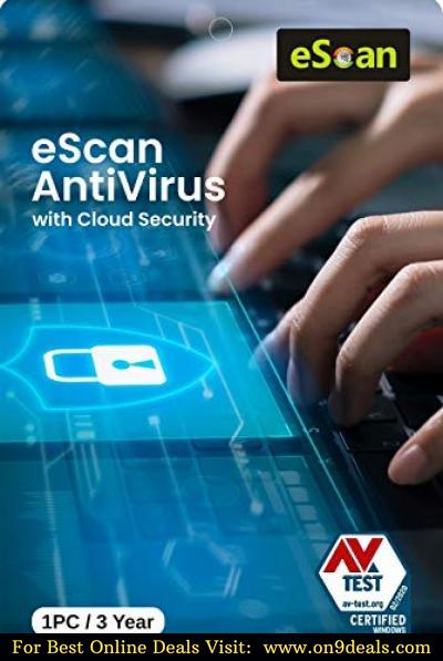 eScan Antivirus 1 User 3 Year with Cloud Security