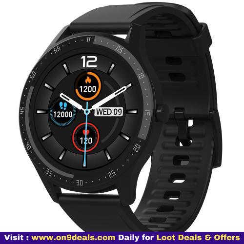 Fire-boltt 360 Spo2 Smart Watch Large Display Round Inbuilt Games  Ip67 Water Resistant Blood Oxygen And Heart Rate Monitoring