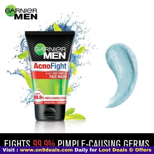 Garnier Men Acno Fight Anti-Pimple Facewash, 100gm