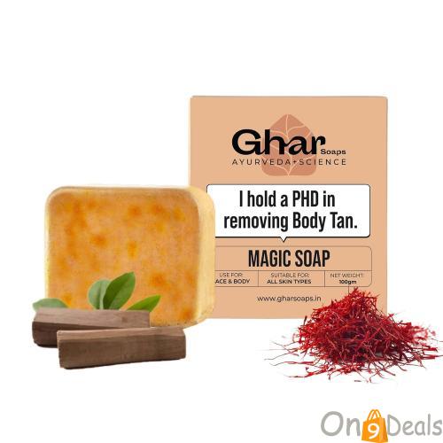 Ghar Sandalwood & Saffron Soap: Radiant Skin Naturally Starting From Rs 179