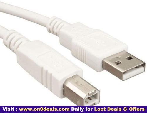 Hi-Speed USB 2.0 Type A Male To B Male 1.5 Meter Printer Scanner Cable (1.5 Meter)