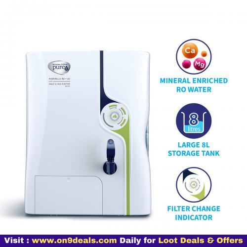HUL Pureit Marvella RO+UV Water Purifier + Vegetable Cleaner 7 Stage  8 litres