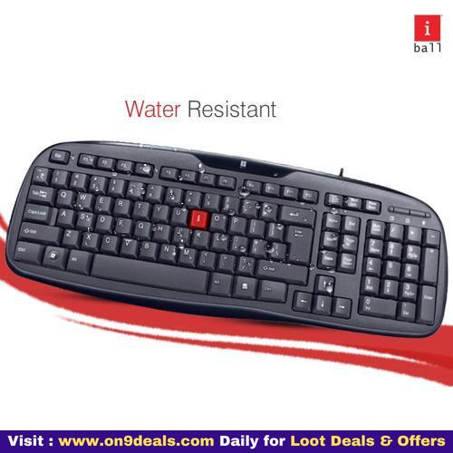 iBall Winner Soft Keys Water Resistant Wired Keyboard