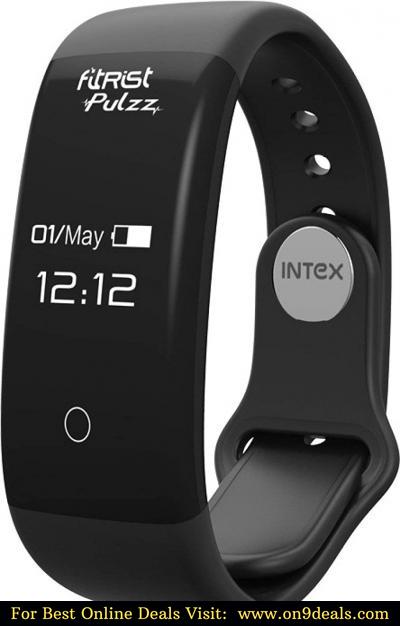 Intex fitRist pulZZ Heart Rate Monitor Fitness Band (Free Extra Strap) @ Rs.499