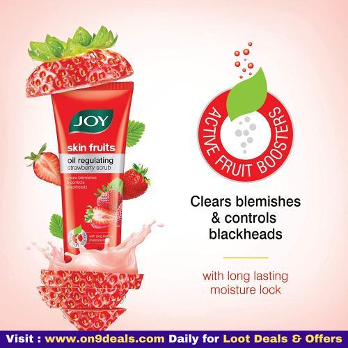 Joy Skin Fruits Oil Regulating Strawberry Scrub, 200ml