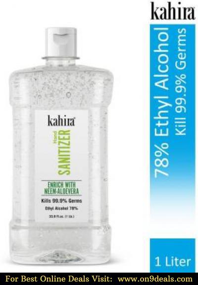 Kahira 1 Litre Gel Cap 1 Hand Sanitizer Bottle