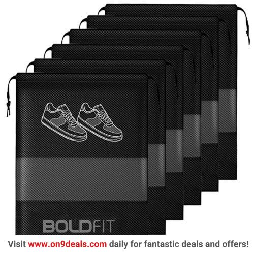 Keep Your Shoes Protected And Organized With Boldfit Shoe Bags Pack Of 6 At INR 199 | Pack Of 12 At INR 399