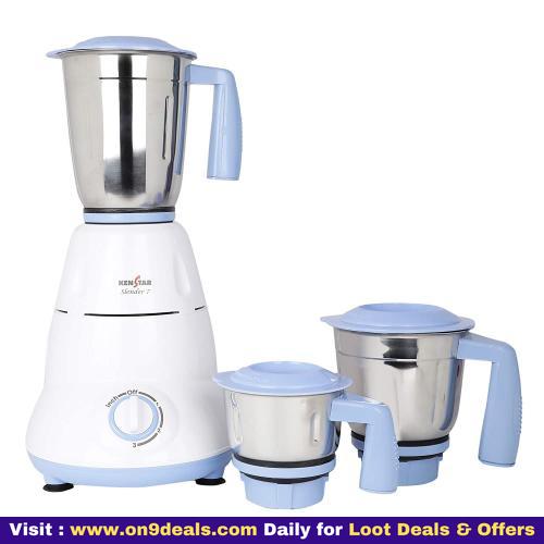 Kenstar MG Slender 7 KMSLE75B3S-DBB 750 W Mixer Grinder 2 Years Warranty